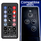 Remote for TwinStar  Twin Star ClassicFlame  Twin Star  HM8101  Duraflame  9QI075ARA  9HM9342  9HM9273  9HM9126  9HM9000  9HM8664  9HM8253  9HM7253  9HM7000  9HM1000-C240-V  9HM1000-C240  9HM1000  91HM100-02  91HM100-01