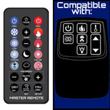 Remote for TwinStar  Twin Star ClassicFlame  Twin Star  Duraflame  Dura flame  ClassicFlame  Classic Flame  47II100GRG  47HF100GRG-01  47HF100GRG  36II100GRG  36HF100GRG-01  36HF100GRG