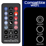 Replacement Remote for TwinStar  Twin Star ClassicFlame  Twin Star  Duraflame  Dura flame  ClassicFlame  Classic Flame  33EF020GRA  28EF020GRA  23EF020GRA