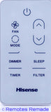 AC Remote For Hisense RCH-RWW1-0(HSN)